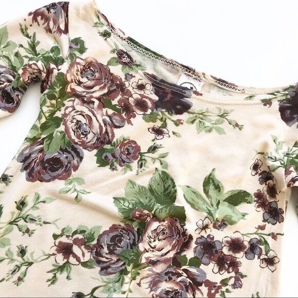 Little & Lively floral hi-low dress/top EUC 0-6m - Picture 2 of 2